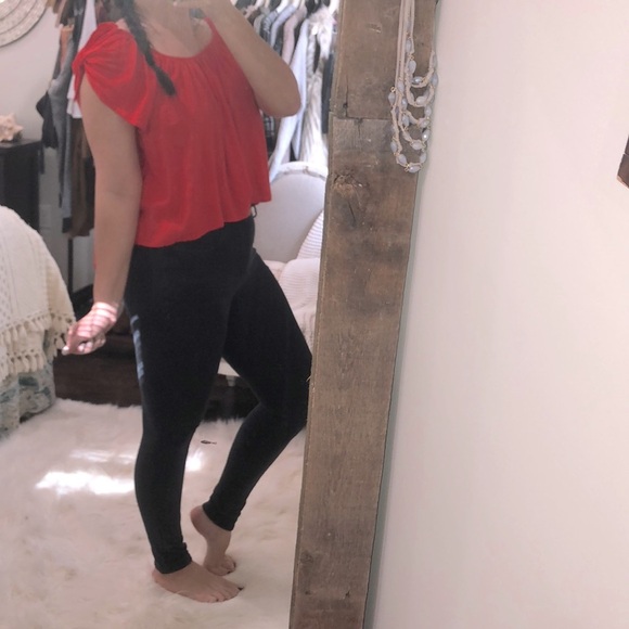 Altr’D State size small red boho tie sleeve top - Picture 2 of 6